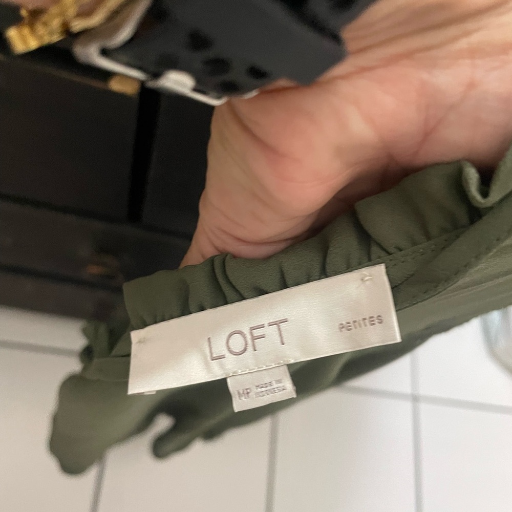 LOFT Forest Green Blouse